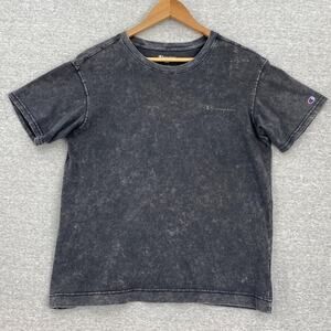 Champion Shirt Mens Medium Gray Black Signature Lightweight Outdoor Short Sleeve